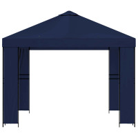 Produktbild för Paviljong 3 x 3 m Blå Polyester och Stål 190 gsm