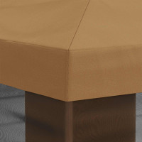 Produktbild för Gazebo-tak med sidoväggar Beige 600,5 x 300,5 cm Polyester