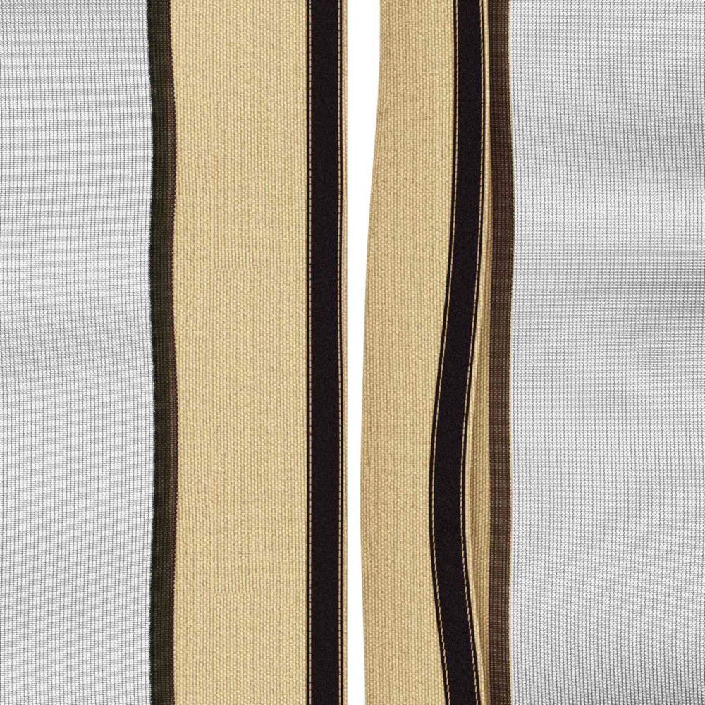 Produktbild för Gazebo-tak med sidoväggar Gräddvit 600,5 x 300,5 cm Polyester