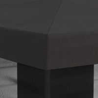 Produktbild för Gazebo-tak med sidoväggar Antracit 600,5 x 300,5 cm Polyester