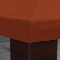 Produktbild för Gazebo-tak med sidoväggar Terracotta 600,5 x 300,5 cm Polyester