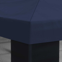Produktbild för Gazebo-tak med sidoväggar Blå 600,5 x 300,5 cm Polyester