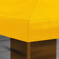 Produktbild för Gazebo-tak med sidoväggar Gul 600,5 x 300,5 cm Polyester