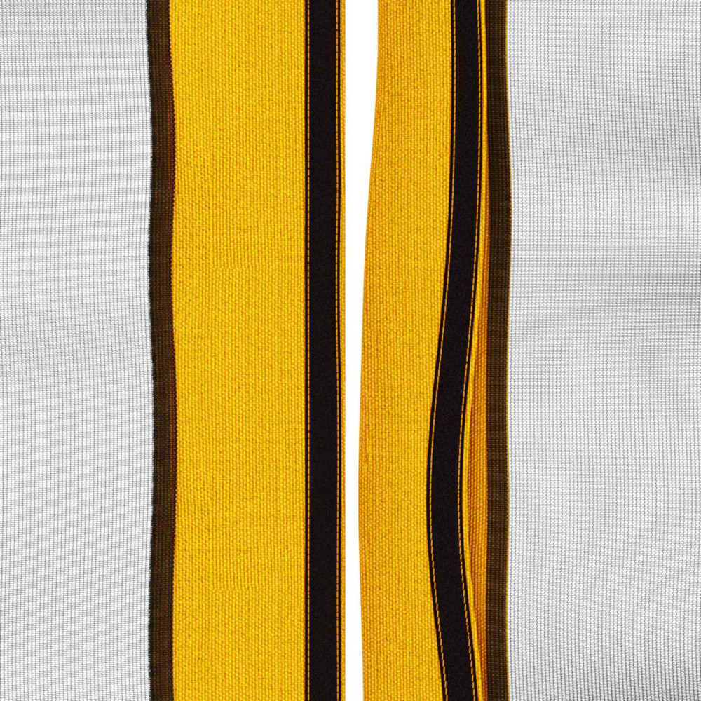 Produktbild för Gazebo-tak med sidoväggar Gul 600,5 x 300,5 cm Polyester