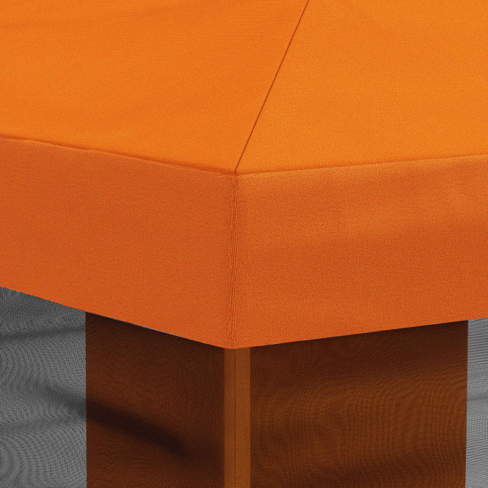 Produktbild för Gazebo-tak med sidoväggar Orange 600,5 x 300,5 cm Polyester