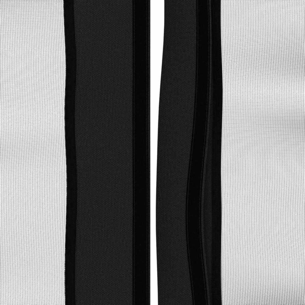 Produktbild för Gazebo-tak med sidoväggar Svart 600,5 x 300,5 cm Polyester