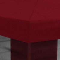 Produktbild för Gazebo-tak med sidoväggar Vinröd 600,5 x 300,5 cm Polyester