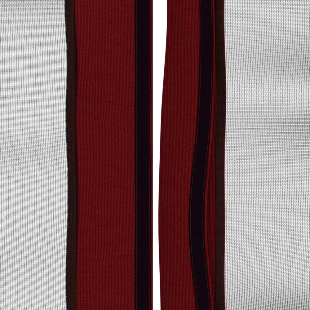 Produktbild för Gazebo-tak med sidoväggar Vinröd 600,5 x 300,5 cm Polyester
