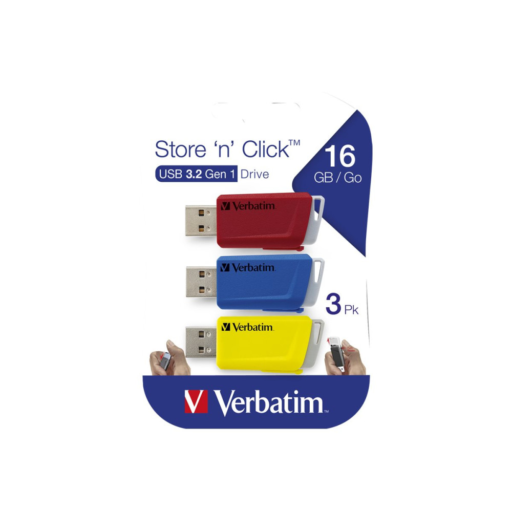 Produktbild för Verbatim Store 'n' Click - USB flash-enhet - 16 GB