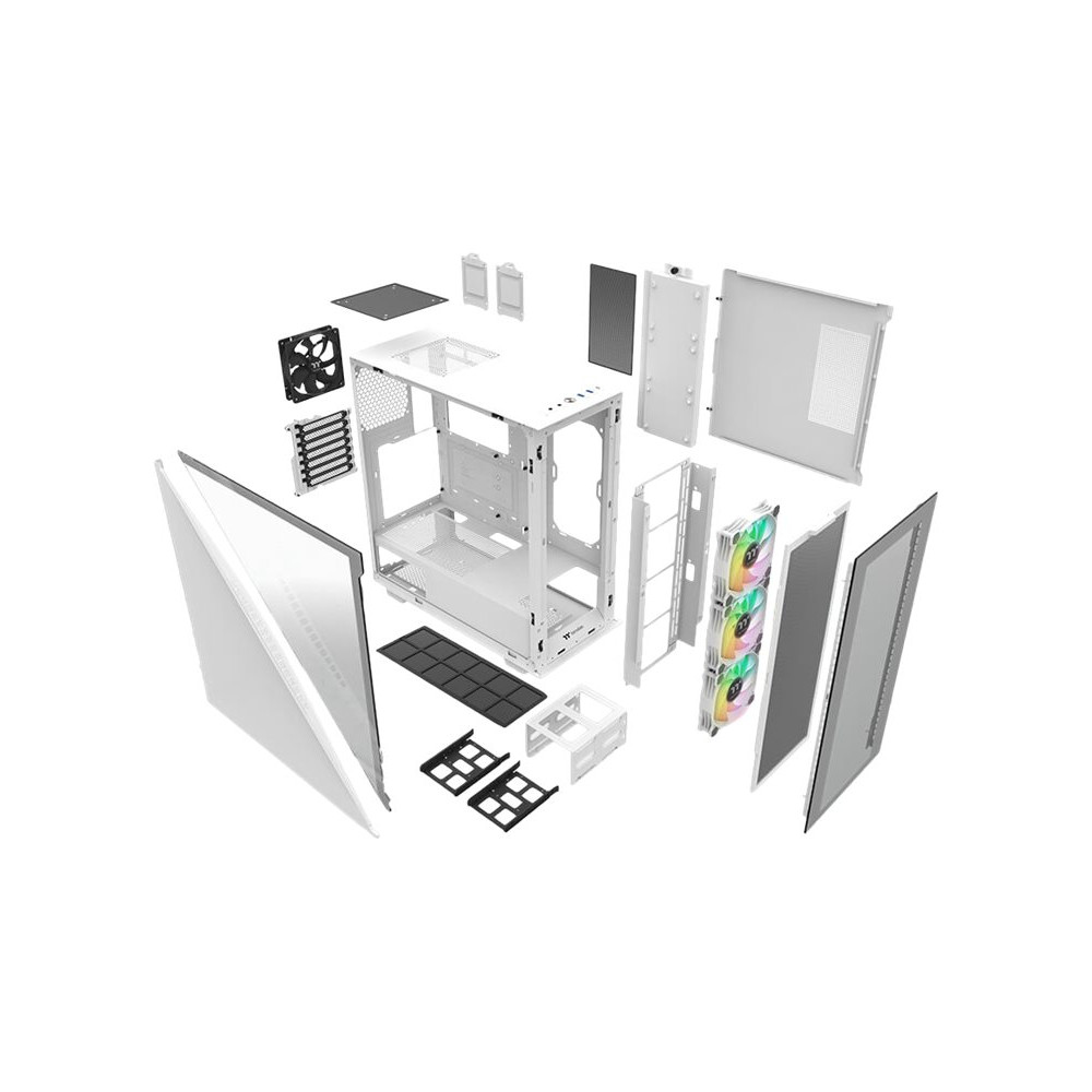 Produktbild för Thermaltake Divider 300 TG Snow - mid tower - ATX