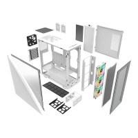 Produktbild för Thermaltake Divider 300 TG Snow - mid tower - ATX