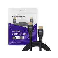 Produktbild för Qoltec GOLD - HDMI-kabel med Ethernet - 5 m