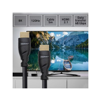 Produktbild för Qoltec GOLD - HDMI-kabel med Ethernet - 5 m