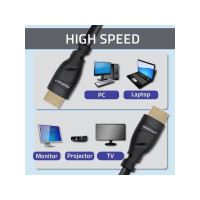 Produktbild för Qoltec GOLD - HDMI-kabel med Ethernet - 5 m