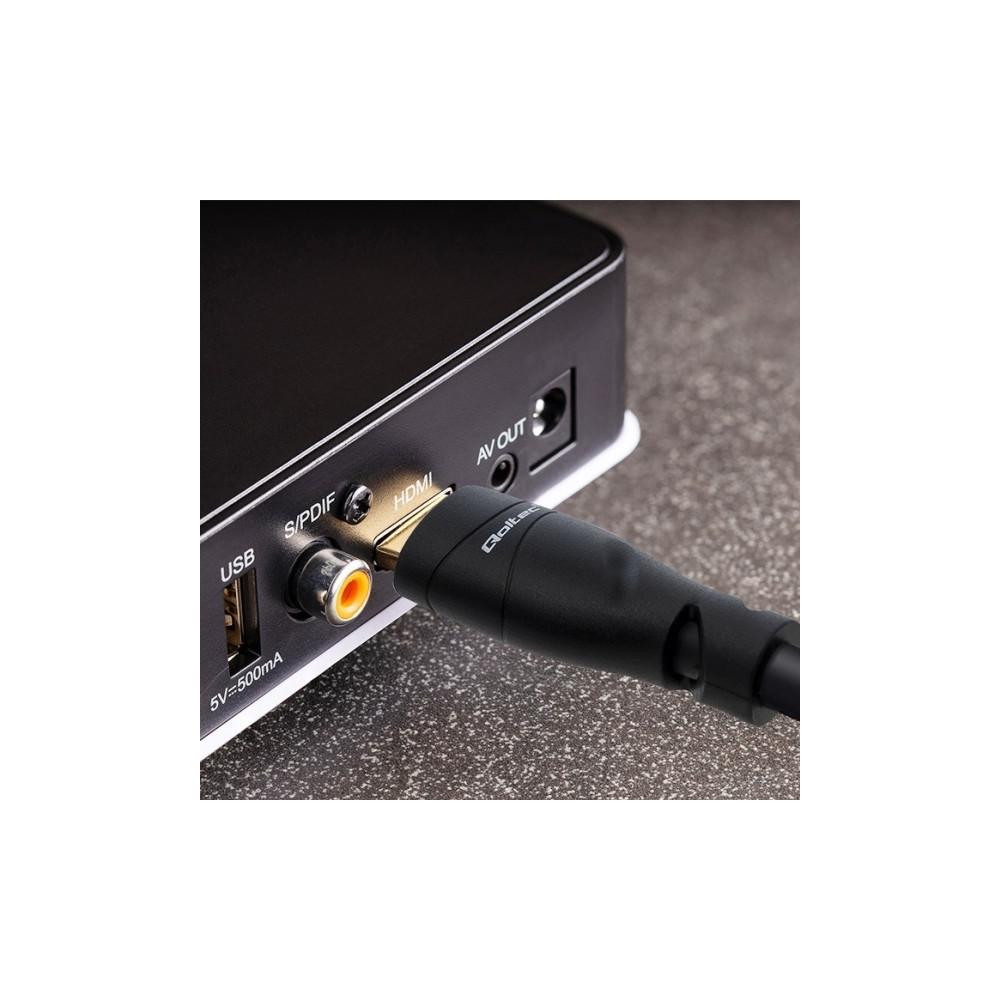 Produktbild för Qoltec GOLD - HDMI-kabel med Ethernet - 5 m