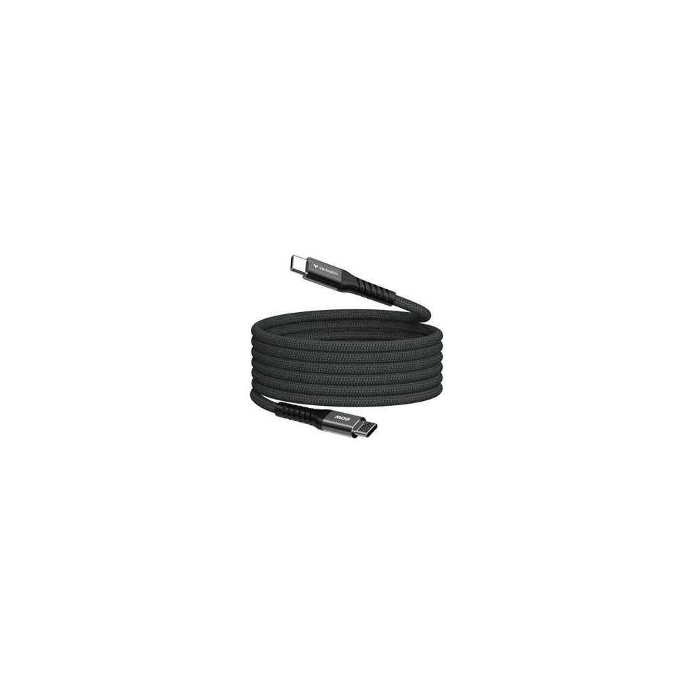 Produktbild för Verbatim Sync and Charge - USB-C / strömkabel - USB-C till USB-C - 1.2 m