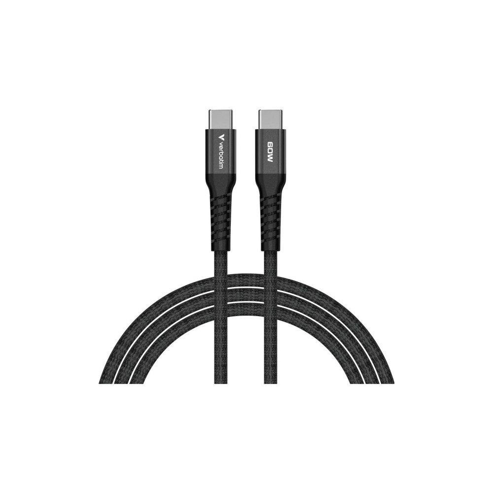 Produktbild för Verbatim Sync and Charge - USB-C / strömkabel - USB-C till USB-C - 1.2 m