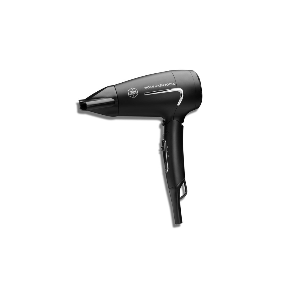 Produktbild för OBH Nordica Björn Axén Tools Flow Travel Hairdryer - hårtork - svart