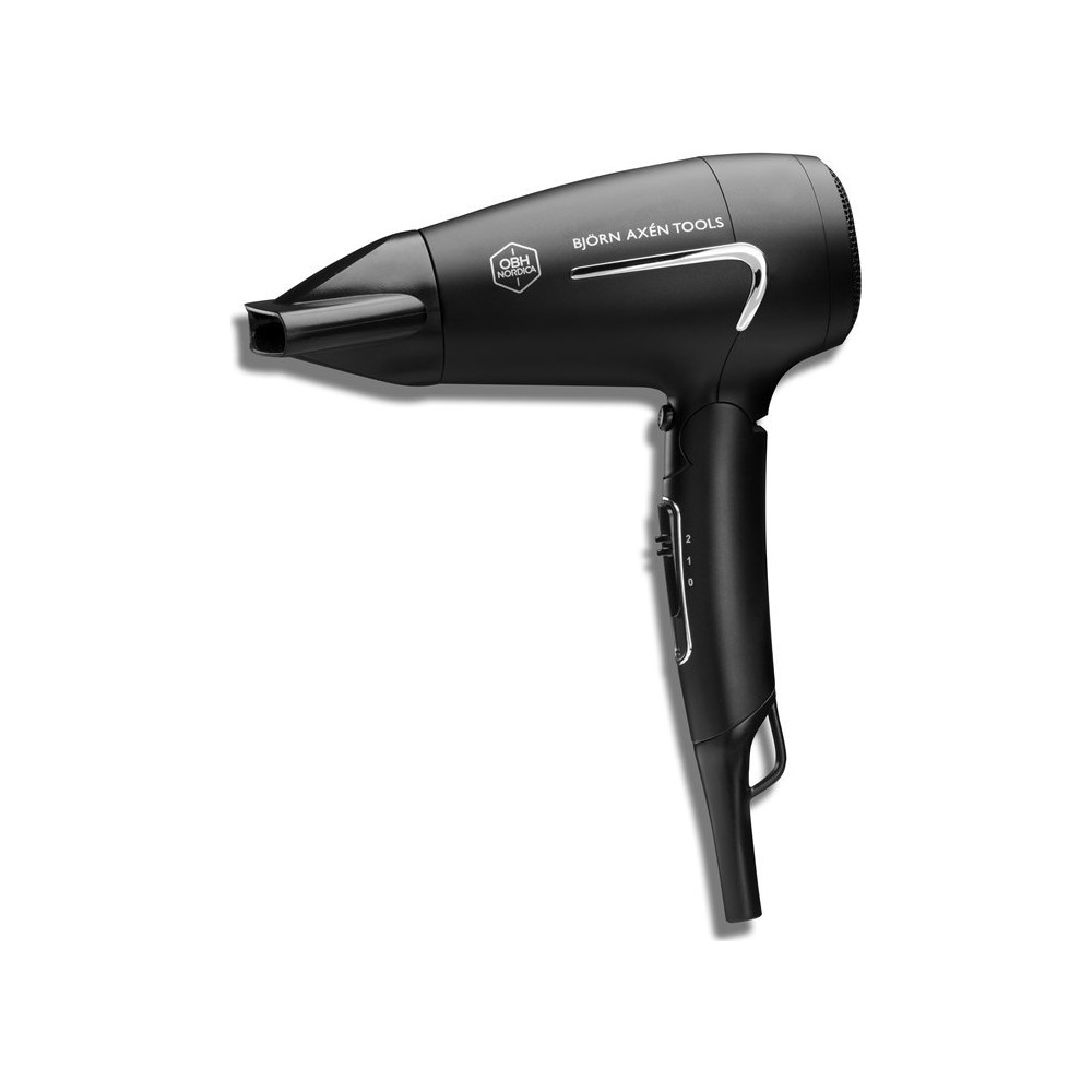 Produktbild för OBH Nordica Björn Axén Tools Flow Travel Hairdryer - hårtork - svart