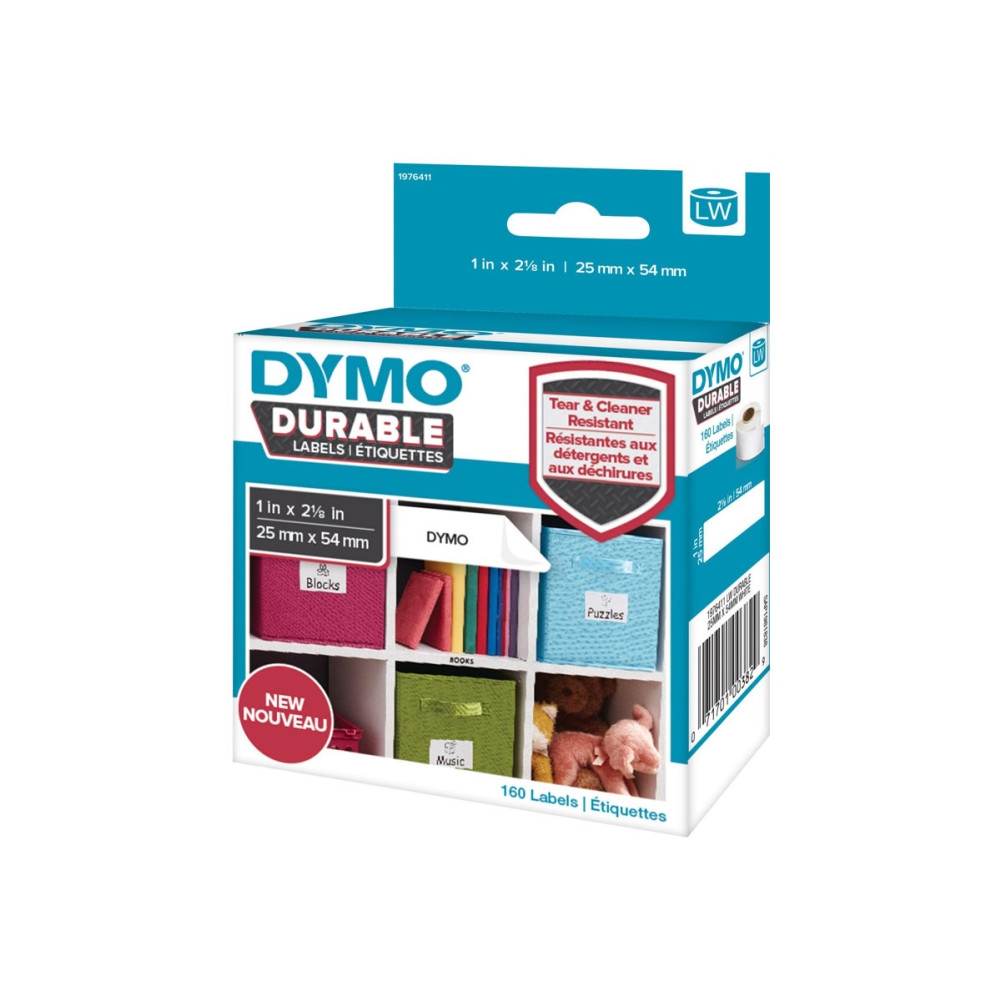 Produktbild för Dymo Durable etiketter 25 x 54 mm
