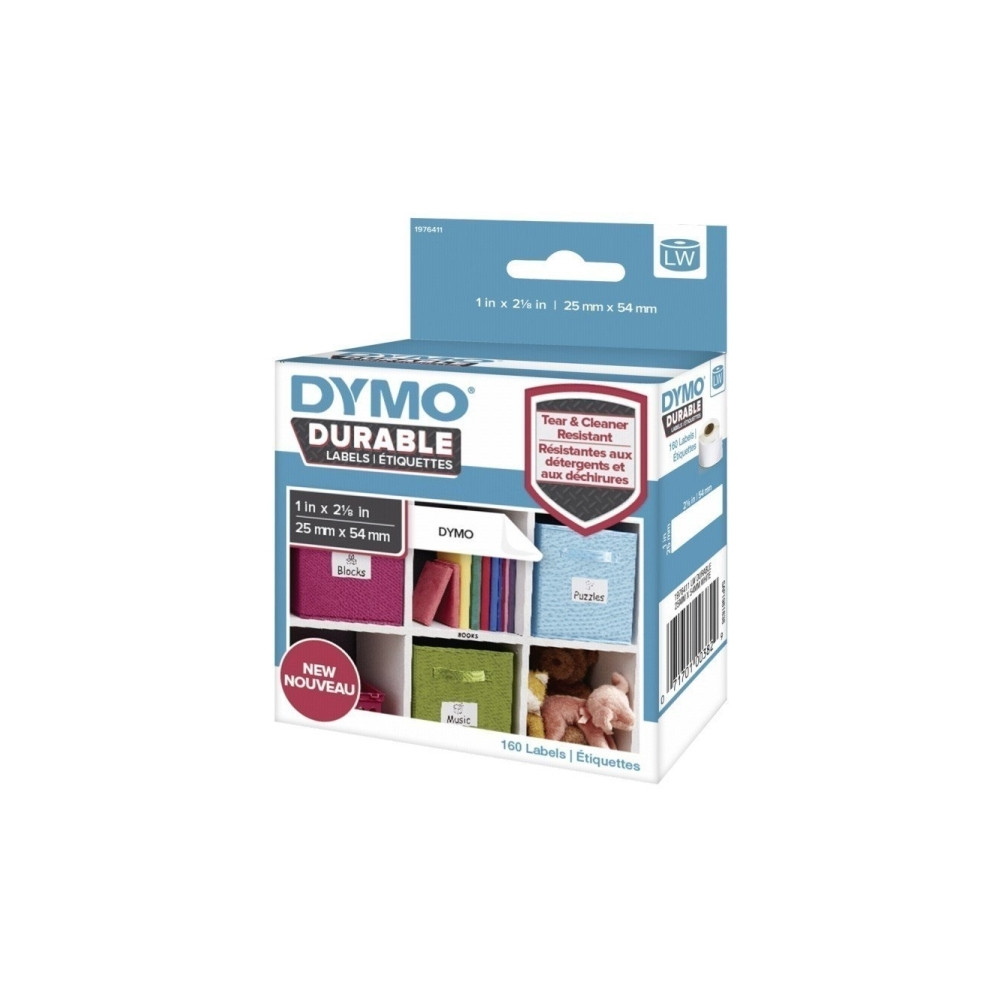 Produktbild för Dymo Durable etiketter 25 x 54 mm