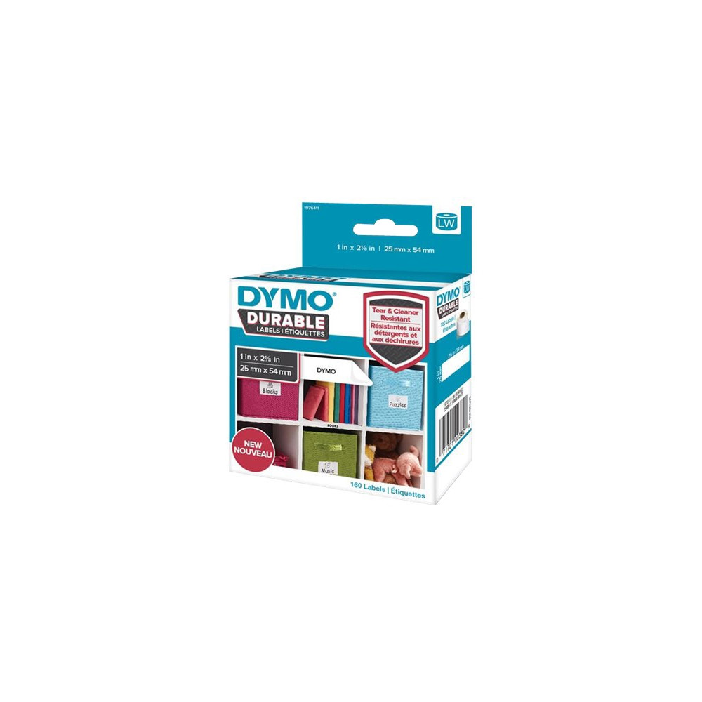 Produktbild för Dymo Durable etiketter 25 x 54 mm