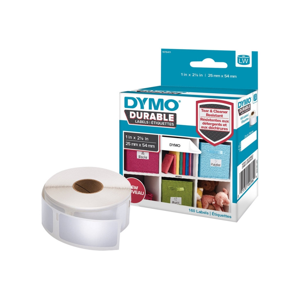 Produktbild för Dymo Durable etiketter 25 x 54 mm