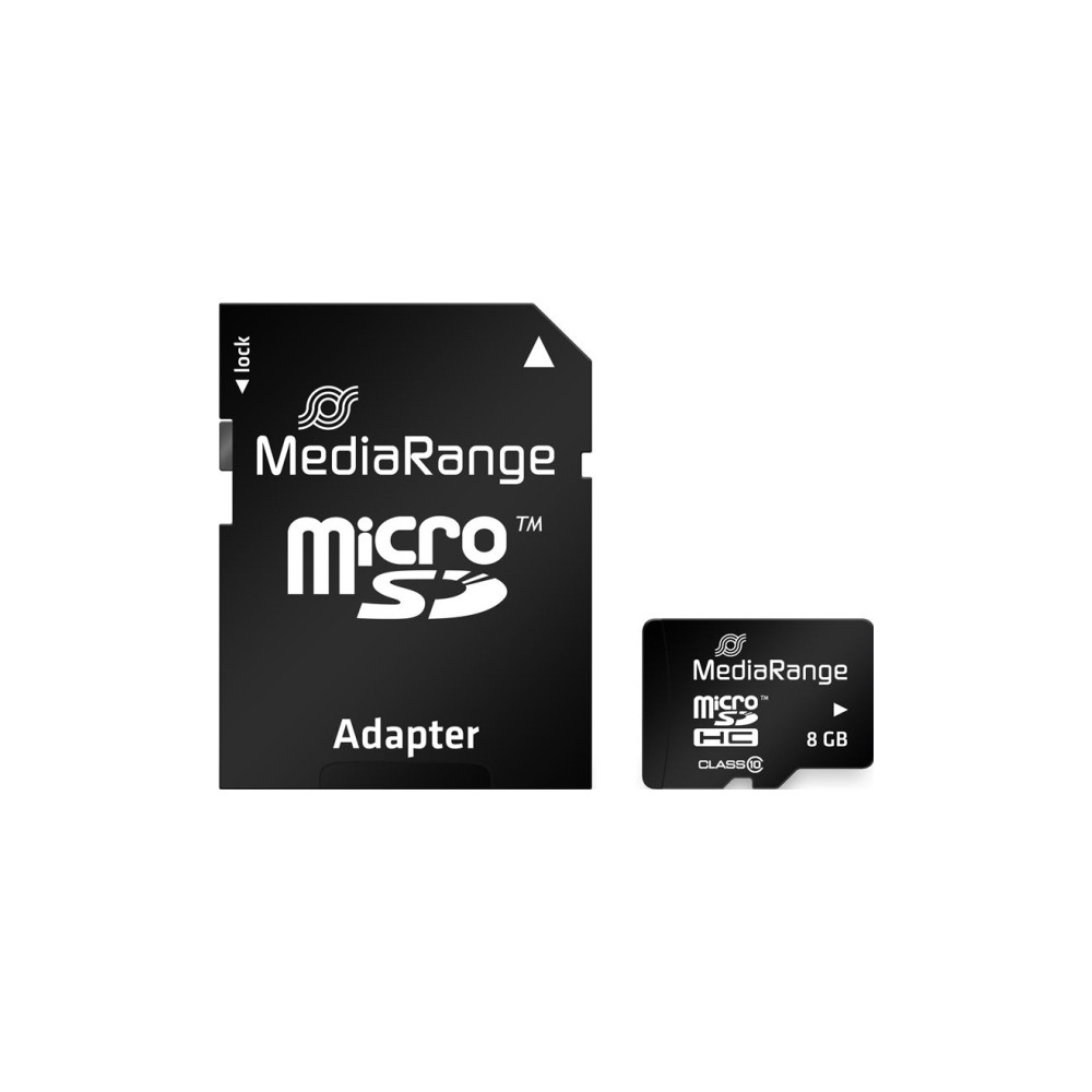Produktbild för MediaRange - flash-minneskort - 8 GB - microSDHC
