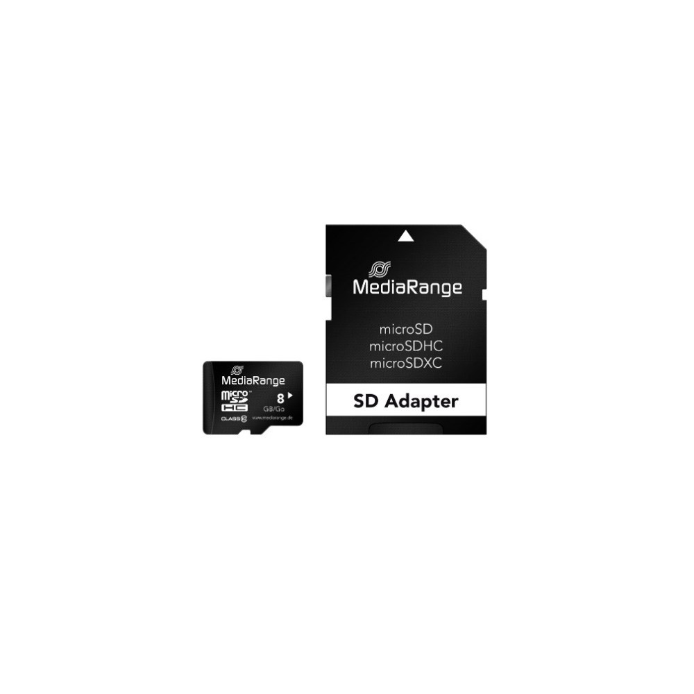Produktbild för MediaRange - flash-minneskort - 8 GB - microSDHC