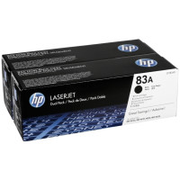 Produktbild för HP 83A - 2-pack - svart - original - LaserJet - tonerkassett (CF283AD)