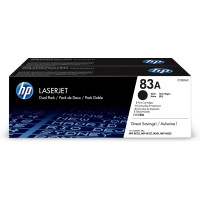 Produktbild för HP 83A - 2-pack - svart - original - LaserJet - tonerkassett (CF283AD)