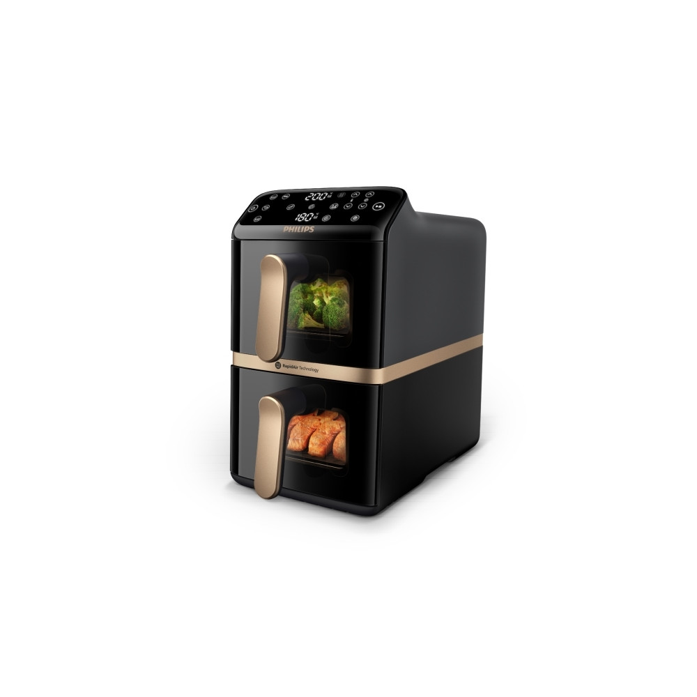 Produktbild för Philips 4000 Series NA462 - dubbel luftfritös - svart/mörkgrå