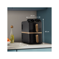Produktbild för Philips 4000 Series NA462 - dubbel luftfritös - svart/mörkgrå