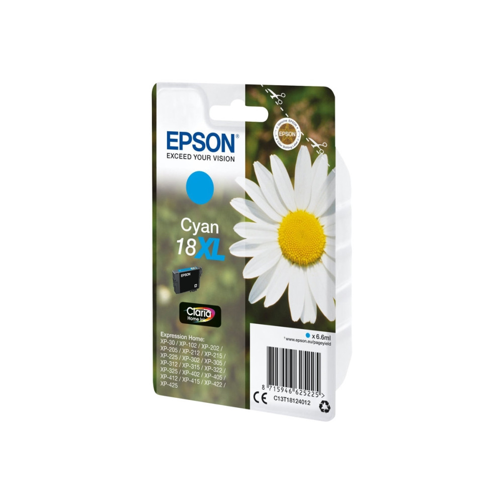 Produktbild för Epson 18XL - XL - cyan - original - bläckpatron