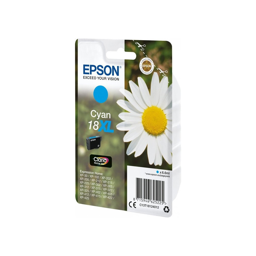 Produktbild för Epson 18XL - XL - cyan - original - bläckpatron