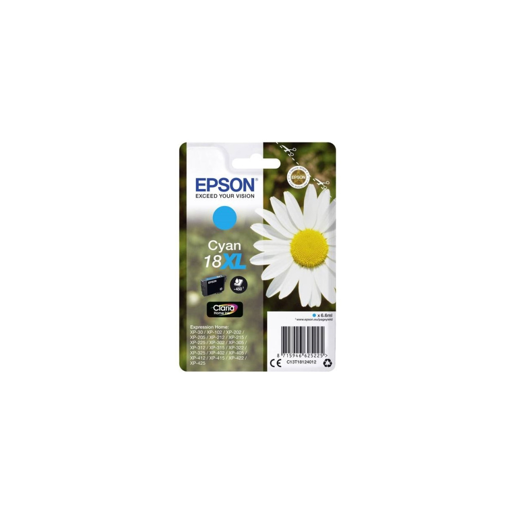 Produktbild för Epson 18XL - XL - cyan - original - bläckpatron