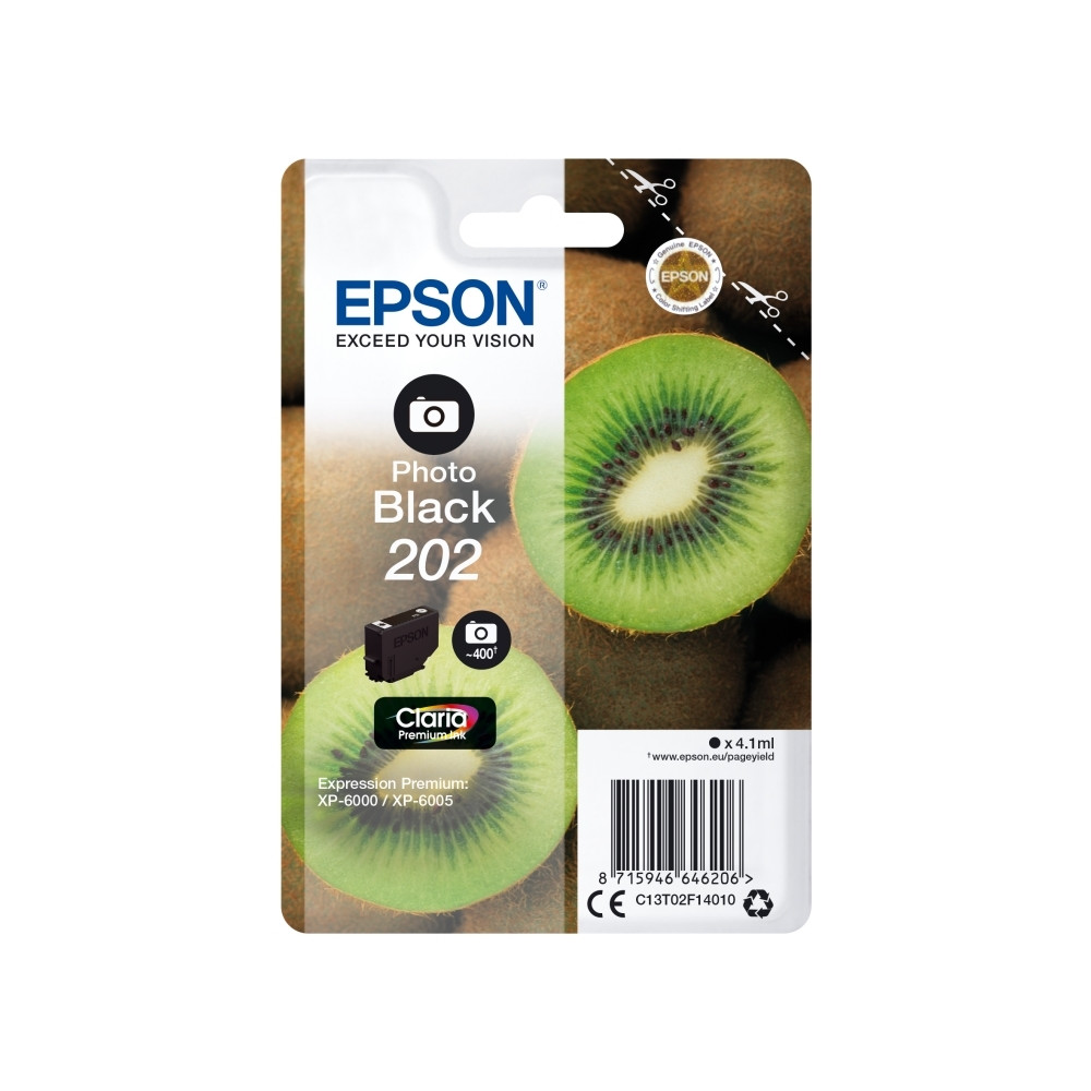 Produktbild för Epson 202 - foto-svart - original - bläckpatron