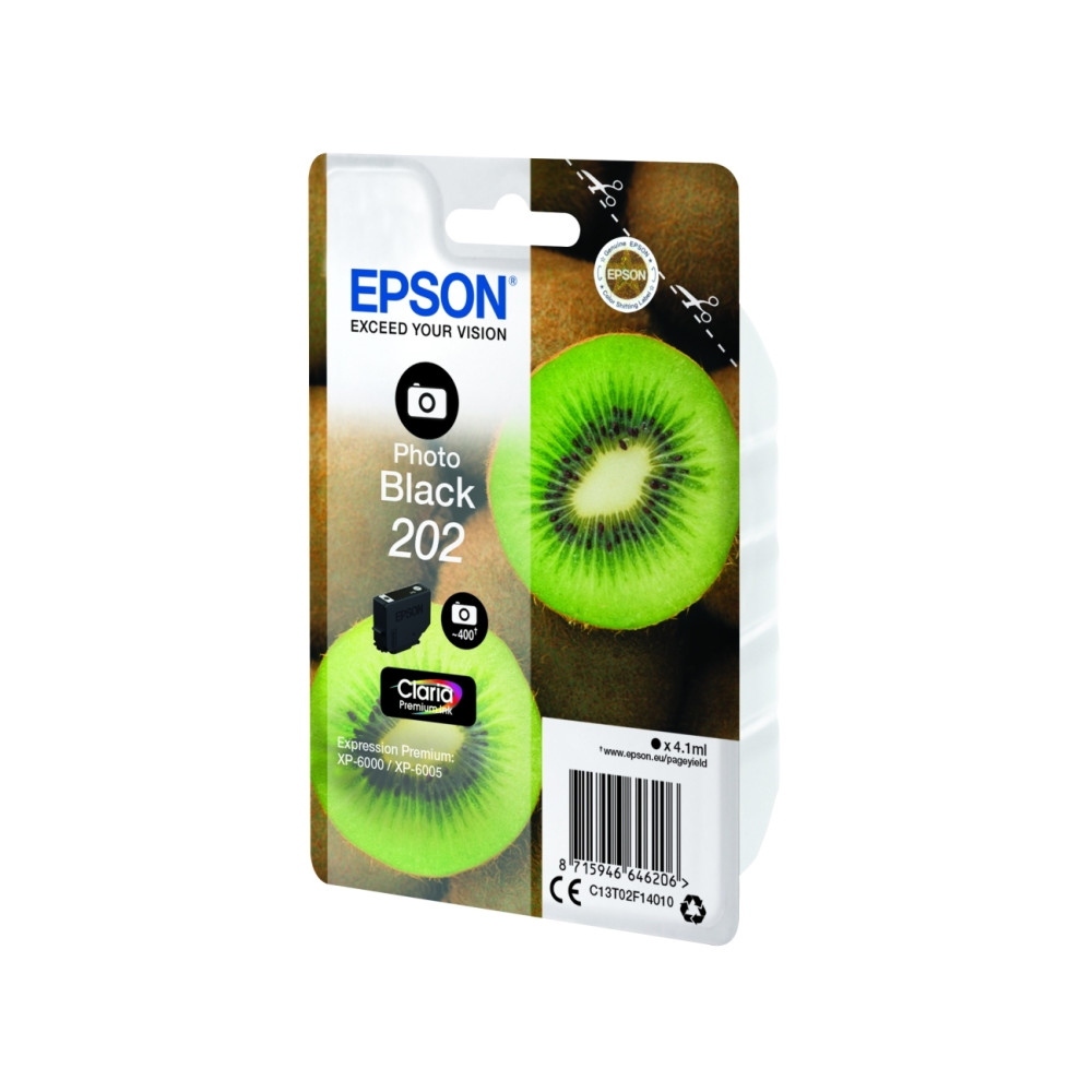 Produktbild för Epson 202 - foto-svart - original - bläckpatron