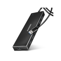 Produktbild för AXAGON HUE-F7A - hubb - flat - 7 portar