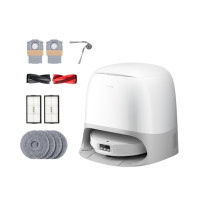 Produktbild för Roborock Qrevo Curv 2 ProX, Utan påse, Vit, Rund, Dammpåse,...
