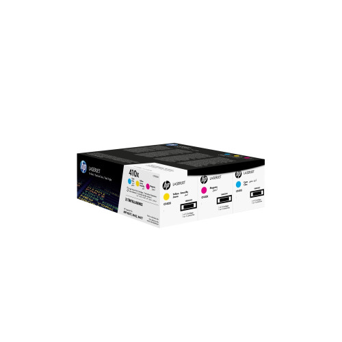 HP HP 410X - 3-pack - Lång livslängd - gul, cyan, magenta - original - LaserJet - tonerkassett (CF252XM)