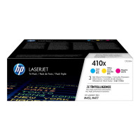 Produktbild för HP 410X - 3-pack - Lång livslängd - gul, cyan, magenta - original - LaserJet - tonerkassett (CF252XM)