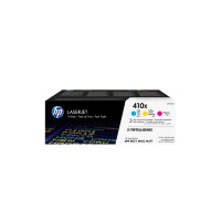 Produktbild för HP 410X - 3-pack - Lång livslängd - gul, cyan, magenta - original - LaserJet - tonerkassett (CF252XM)