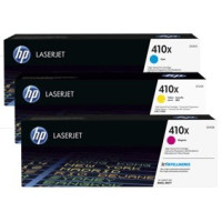 Produktbild för HP 410X - 3-pack - Lång livslängd - gul, cyan, magenta - original - LaserJet - tonerkassett (CF252XM)
