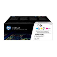 Produktbild för HP 410X - 3-pack - Lång livslängd - gul, cyan, magenta - original - LaserJet - tonerkassett (CF252XM)