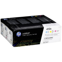 Produktbild för HP 410X - 3-pack - Lång livslängd - gul, cyan, magenta - original - LaserJet - tonerkassett (CF252XM)