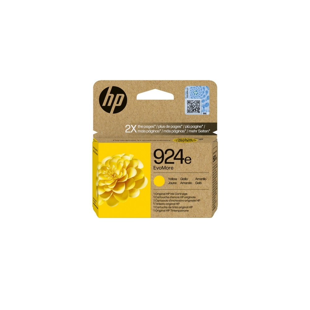 Produktbild för HP 924e EvoMore - gul - original - bläckpatron