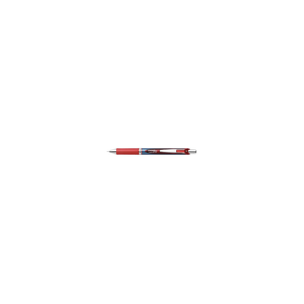 Produktbild för Gelpennor, Pentel Energel BLN75, påfyllningsbar, 0,5 mm, röd