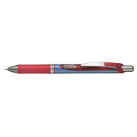 Produktbild för Gelpennor, Pentel Energel BLN75, påfyllningsbar, 0,5 mm, röd