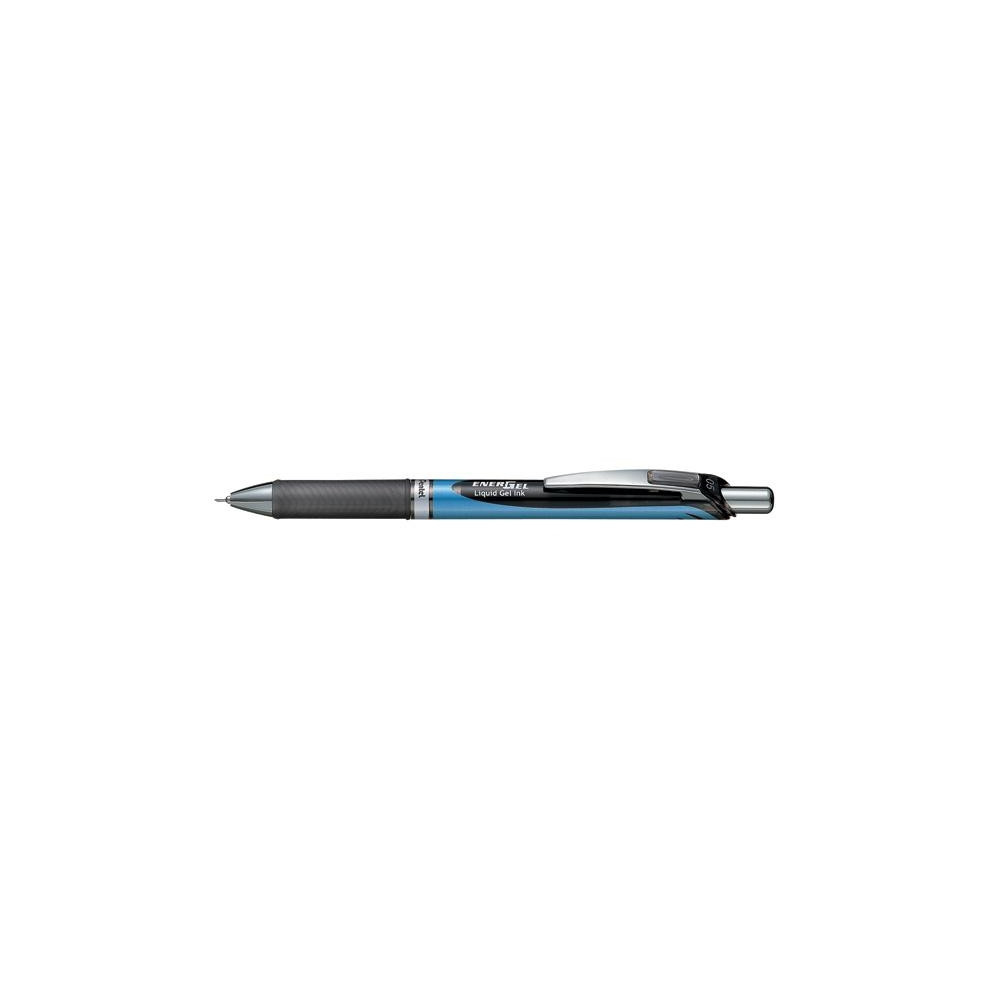 Produktbild för Gelpennor, Pentel Energel BLN75, påfyllningsbar, 0,5 mm, sva...